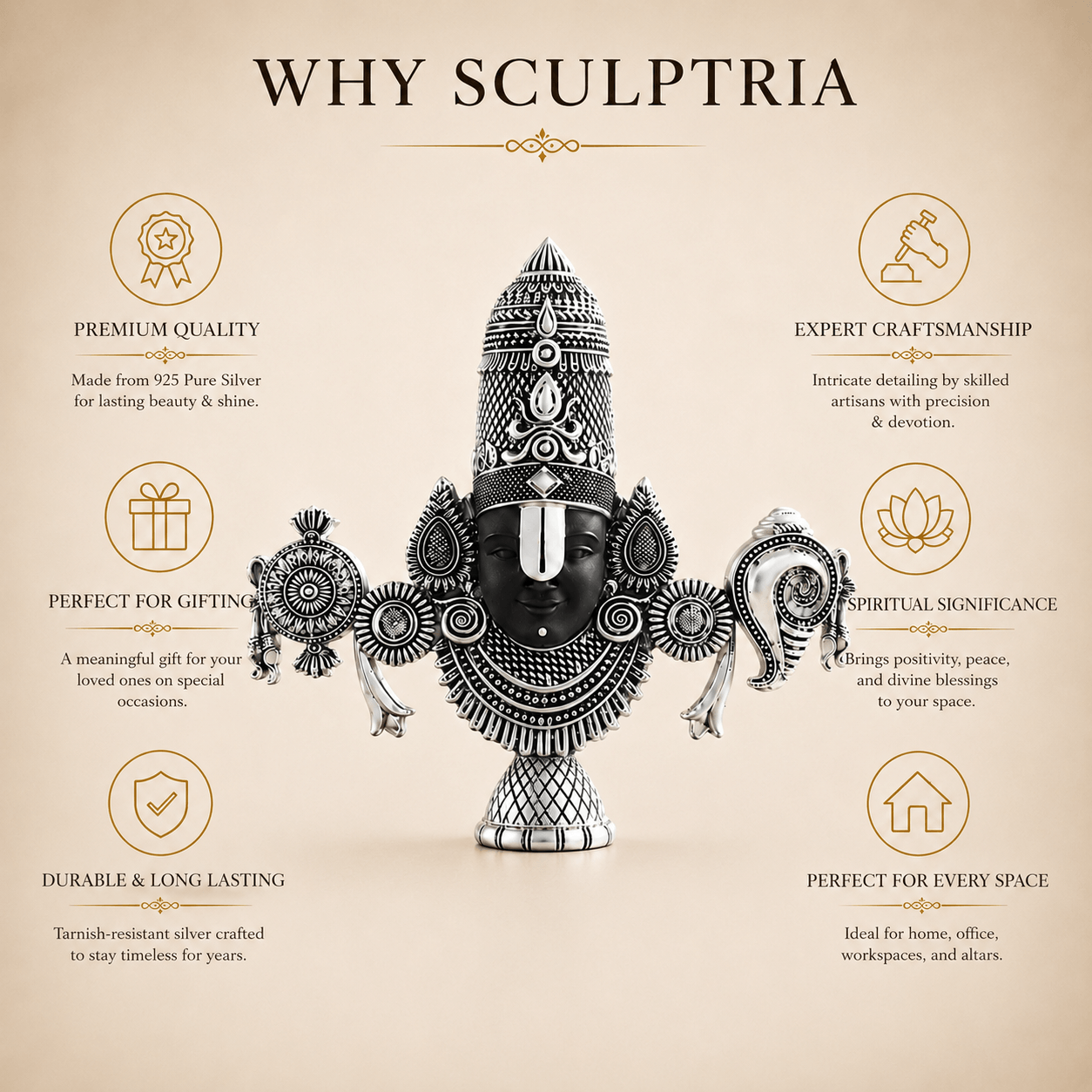 Lord Balaji Face Idol