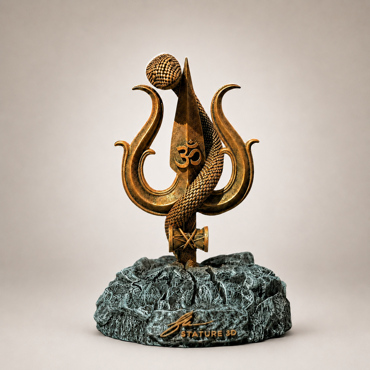 Shiv Trishul With Damru