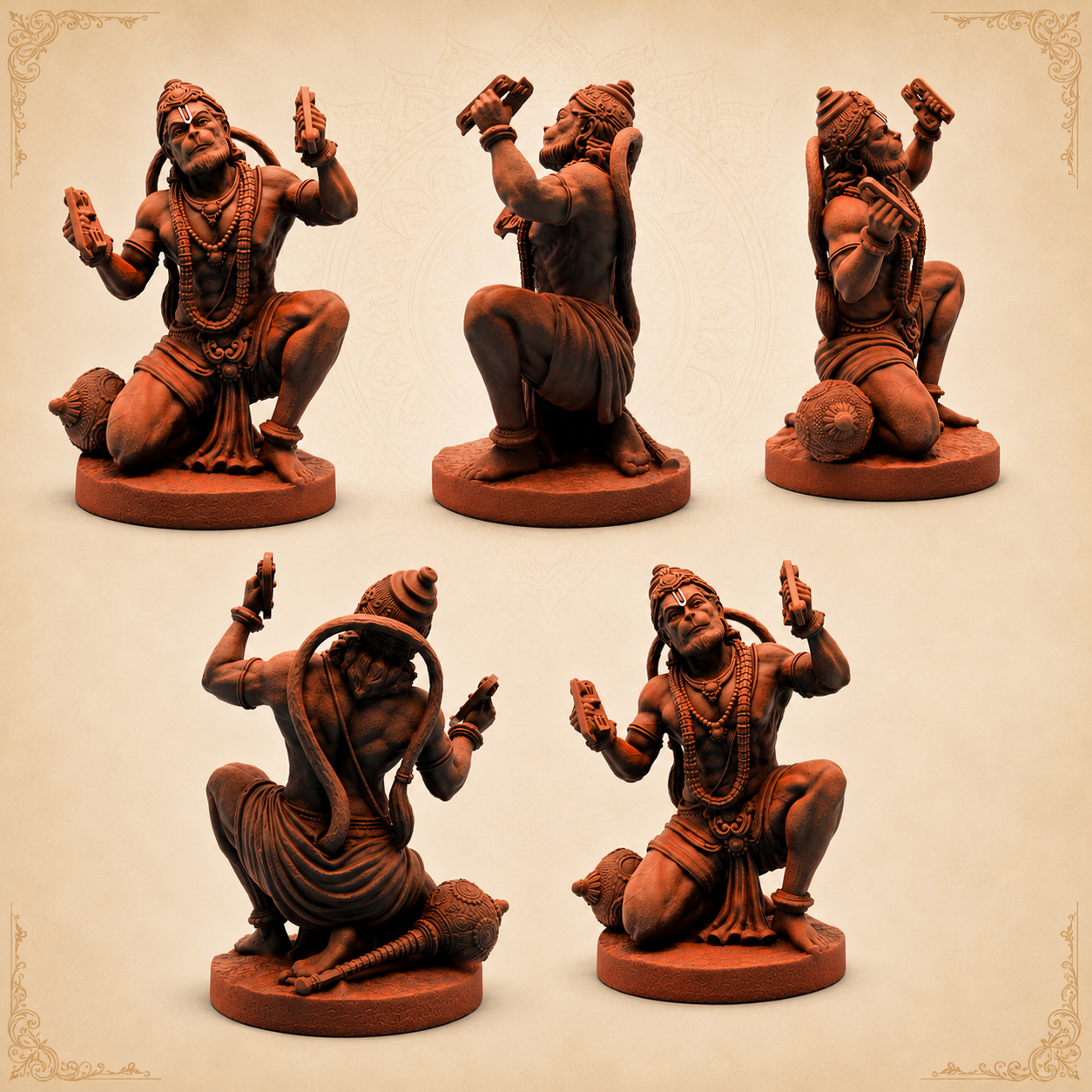 Ram Rasik Hanuman Ji – Divine Devotion Sculpture