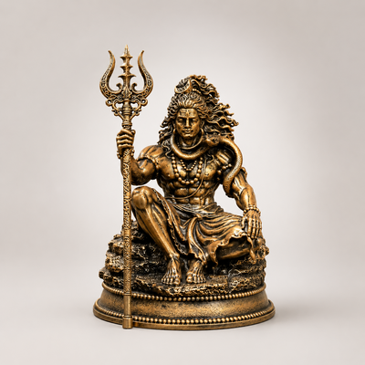 Mahadev Trishul Dhyan Idol Car Dashboard