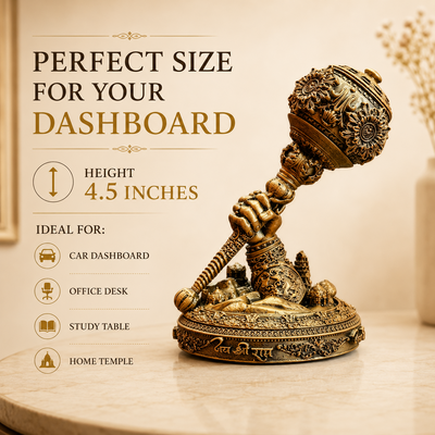 Lord Hanuman Gada – Car Dashboard