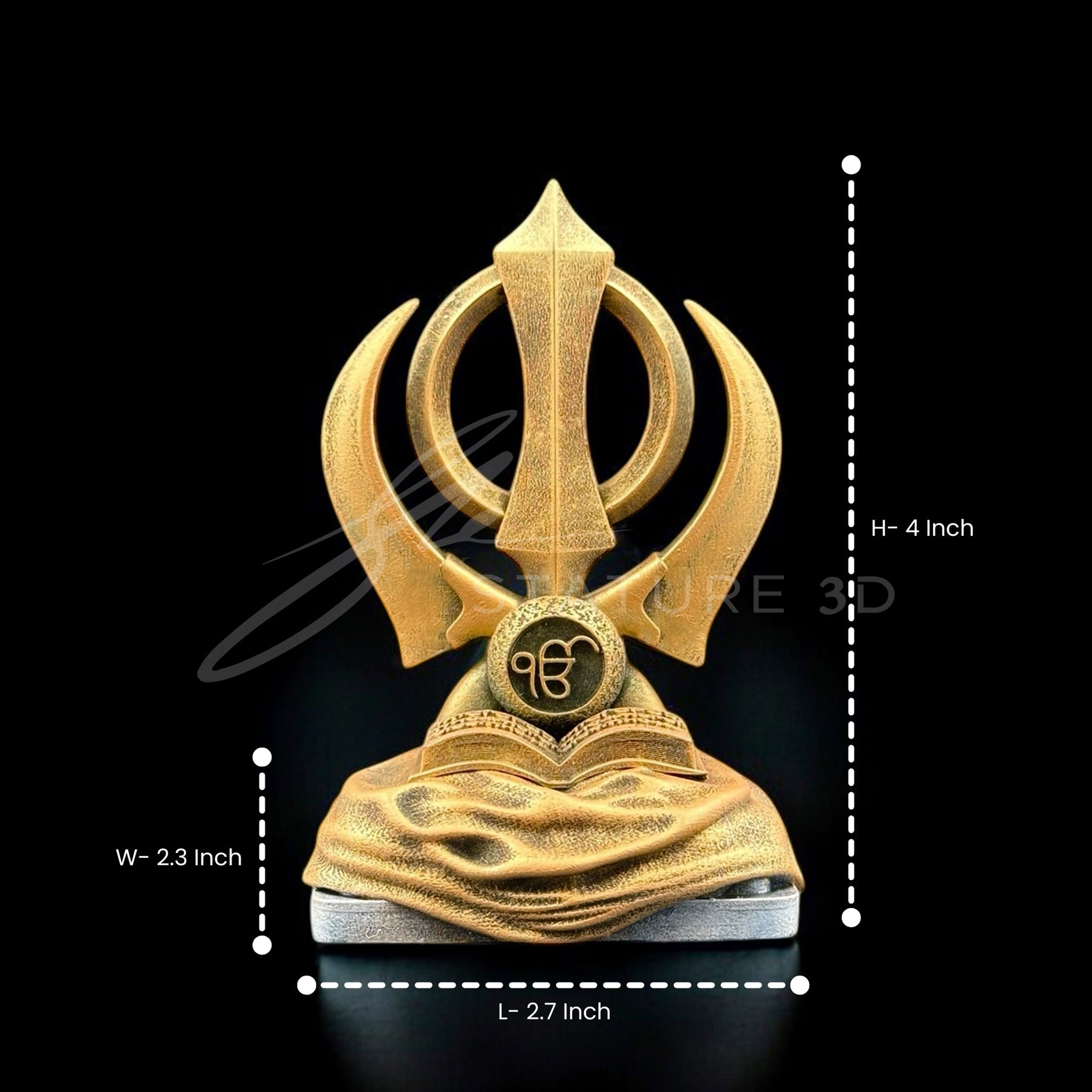 Khanda Sahib for Car Dashboard