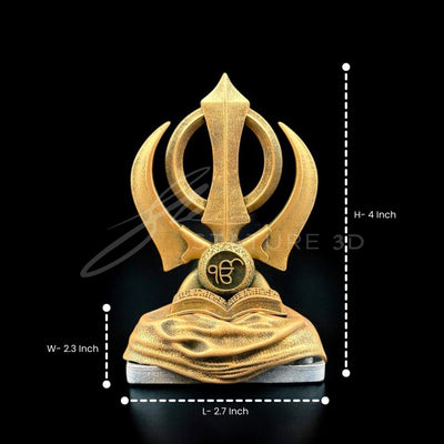 Khanda Sahib for Car Dashboard
