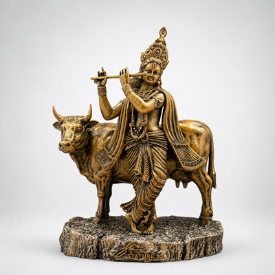 Krishna and Cow: Blessings for Every Journey