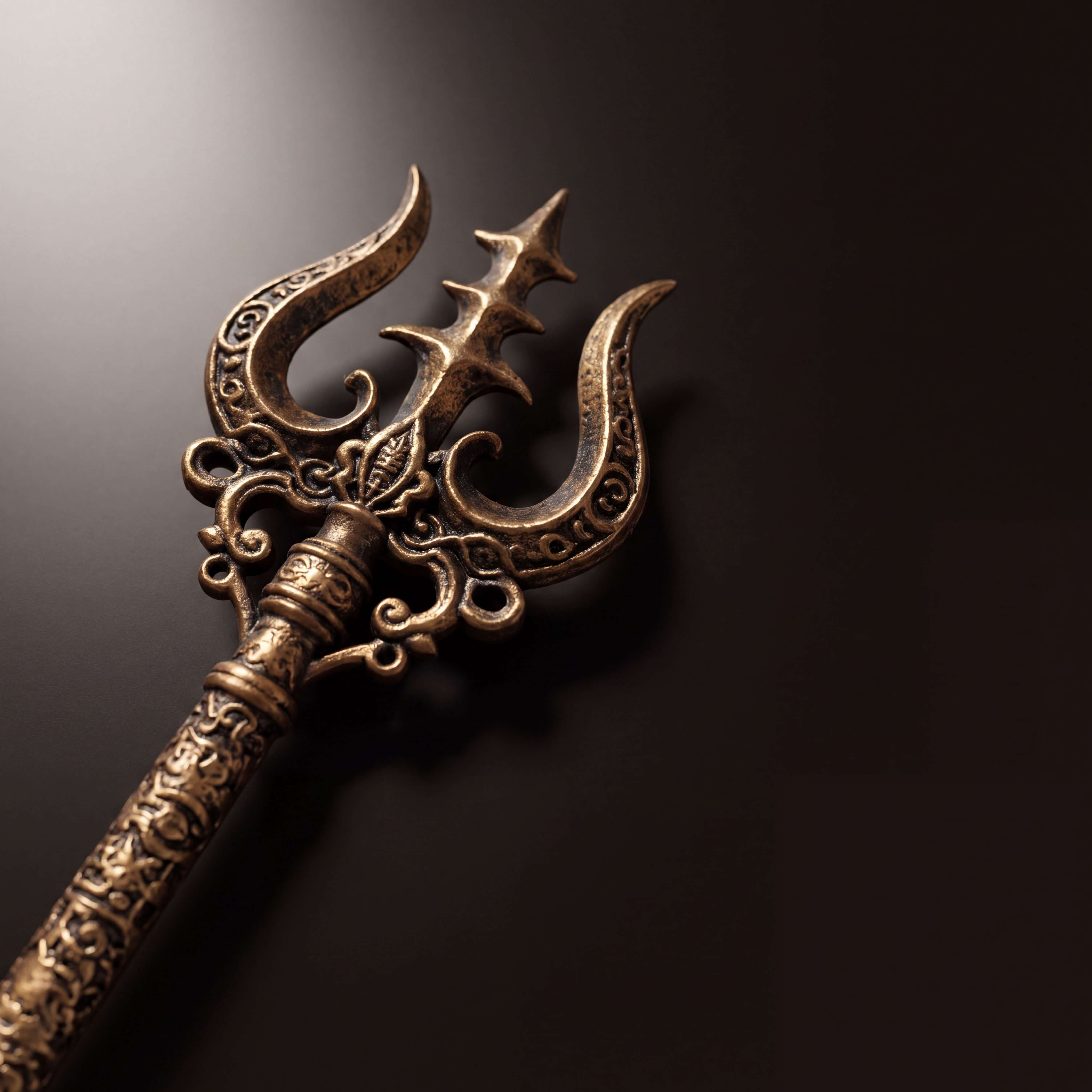 Mahadev Trishul Dhyan Idol Car Dashboard
