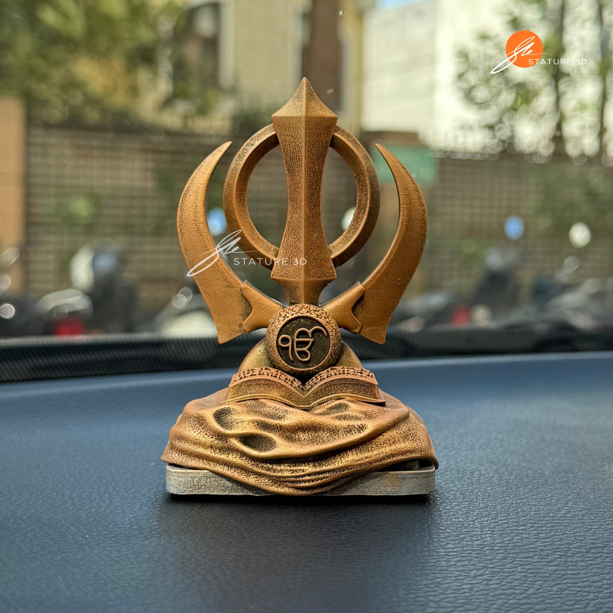 Khanda Sahib for Car Dashboard