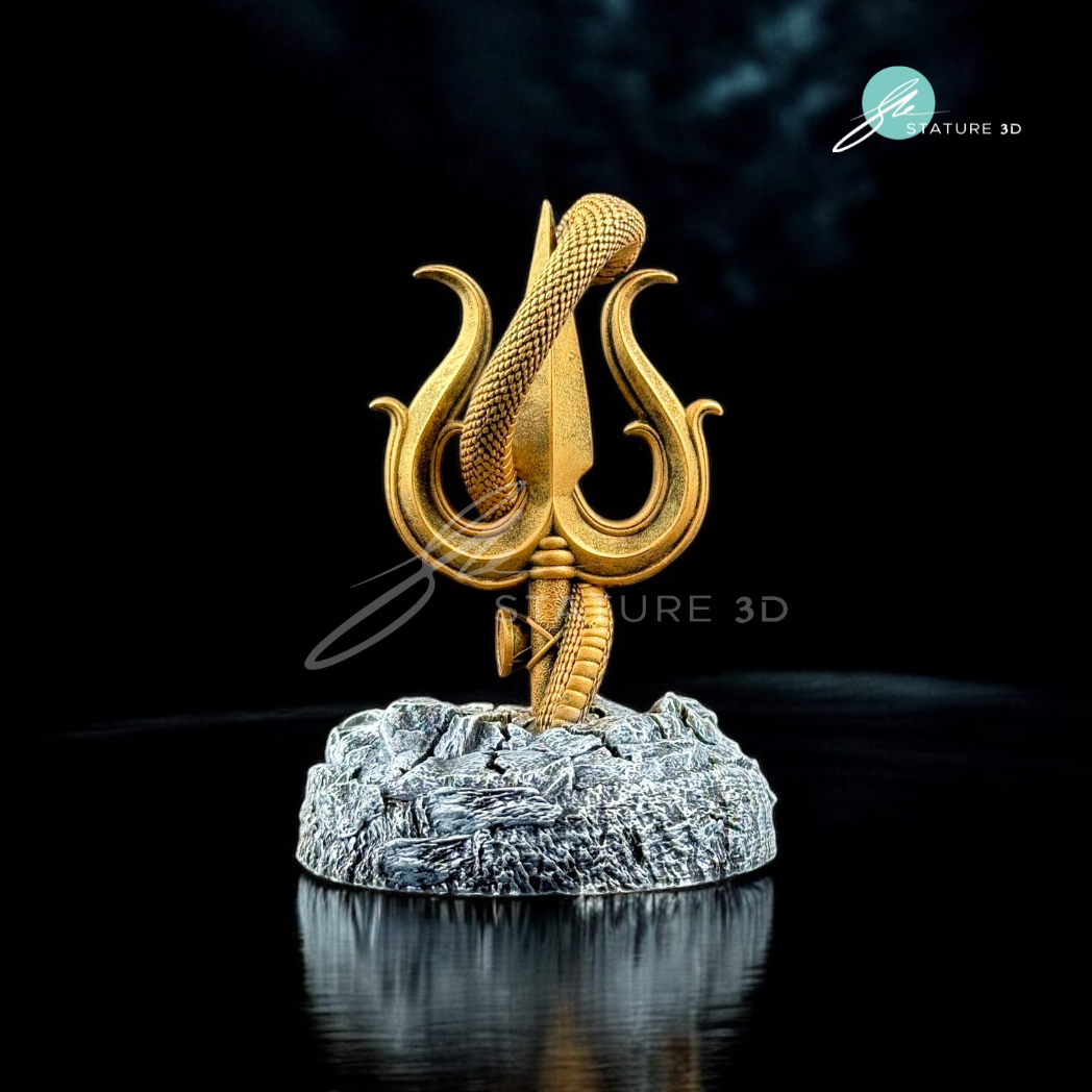Divine Shiv Trishul With Damru Car Dashboard