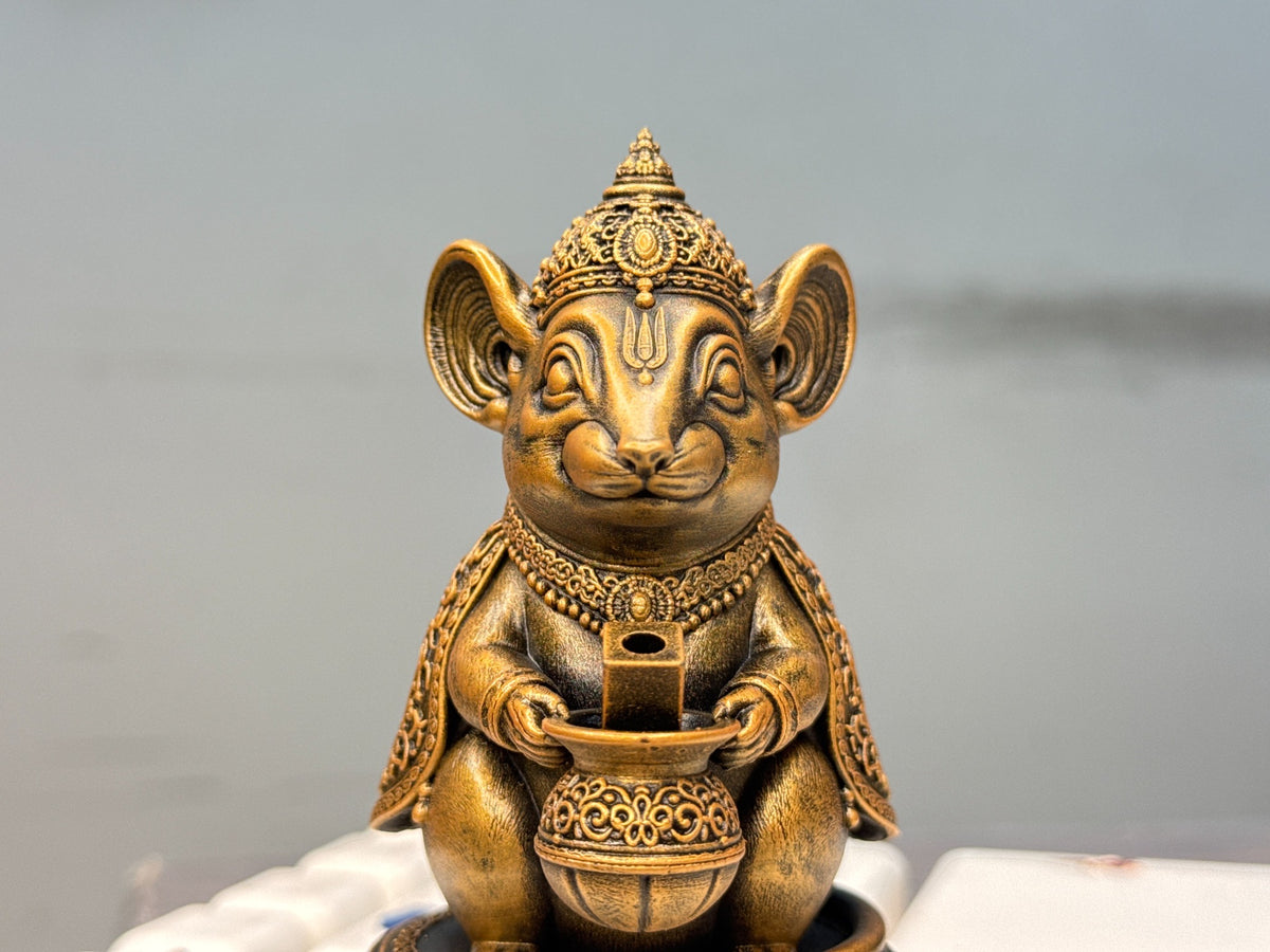 Mushak Raj incense stick holder front view